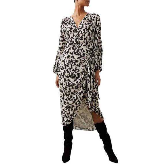 New Women’s Rails Tyra Blurred Cheetah Dress Size M - Picture 1 of 14